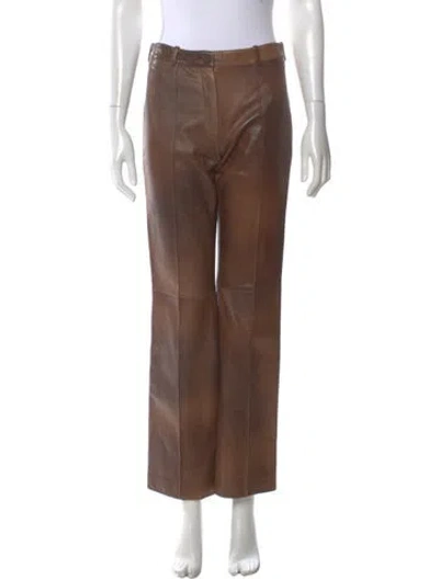 Pre-owned Celine Vintage Wide Leg Pants In Brown