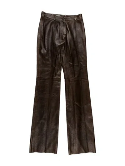 Pre-owned Celine Vintage Wide Leg Pants In Brown