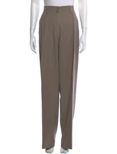 Pre-owned Celine Vintage Wide Leg Pants In Brown