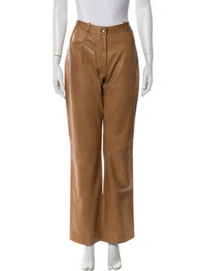 Pre-owned Celine Vintage Wide Leg Pants In Brown