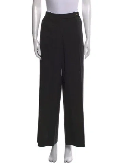 Pre-owned Celine Vintage Wide Leg Pants In Gray