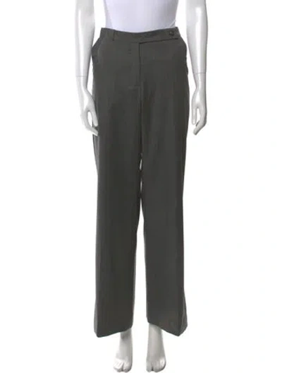 Pre-owned Celine Vintage Wide Leg Pants In Gray