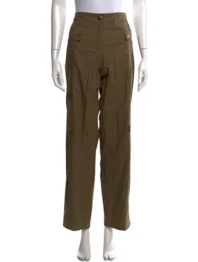 Pre-owned Celine Vintage Wide Leg Pants In Green