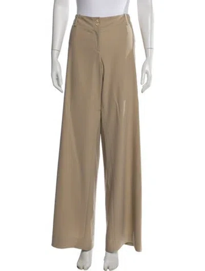 Pre-owned Celine Vintage Wide Leg Pants In Neutrals