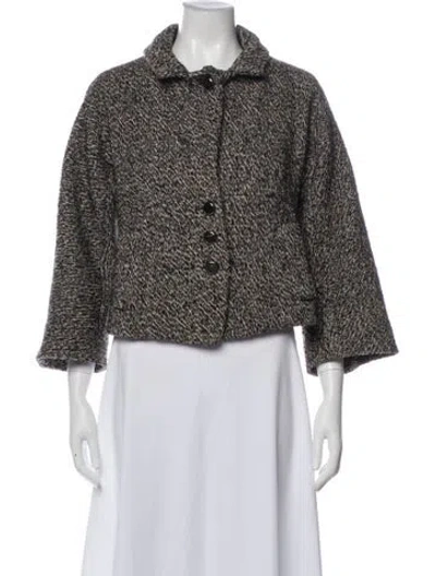 Pre-owned Celine Vintage Wool Jacket In Gray