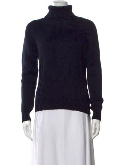 Pre-owned Celine Vintage Wool Sweater In Black/blue