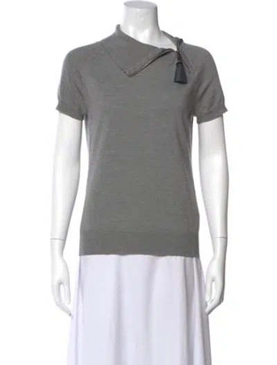 Pre-owned Celine Vintage Wool Sweater In Gray