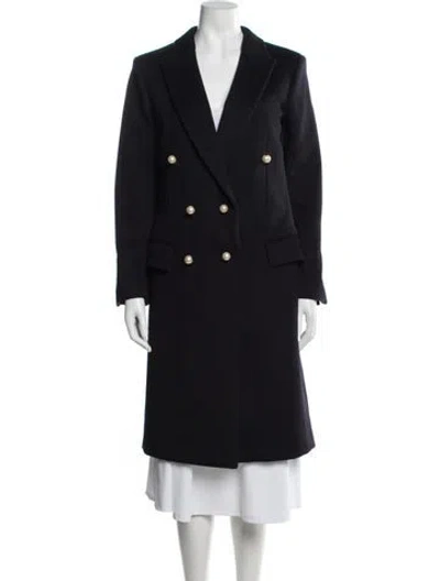 Pre-owned Celine Virgin Wool Coat In Blue