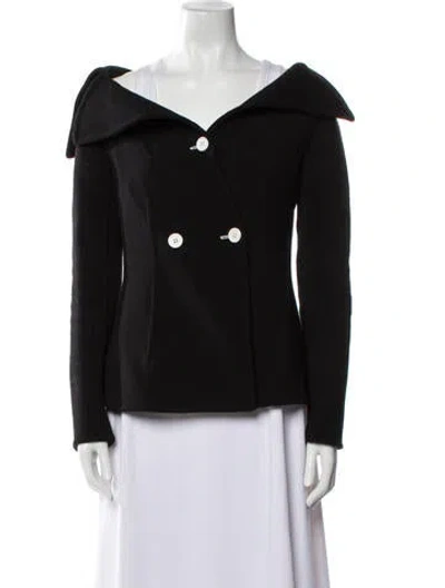 Pre-owned Celine Virgin Wool Jacket In Black