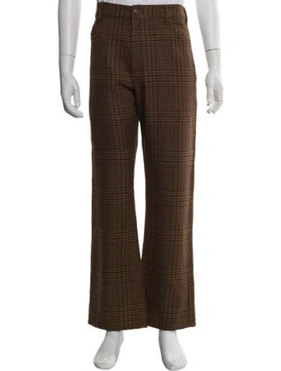 Pre-owned Celine Virgin Wool Pants In Brown