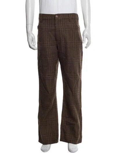 Pre-owned Celine Virgin Wool Pants In Brown