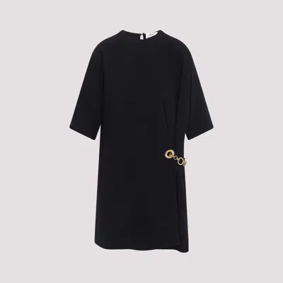 Celine Viscose Midi Dress For Women In Black