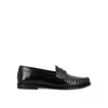 Celine Vivienne Bullskin Loafers In Black