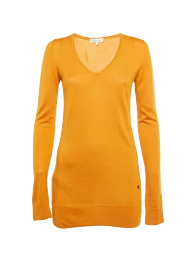 Pre-owned Celine V-neck Sweater In Orange
