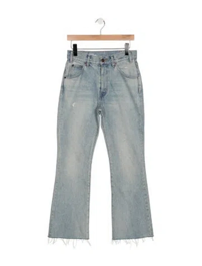 Pre-owned Celine W Fl 003 Flared Jeans In Blue