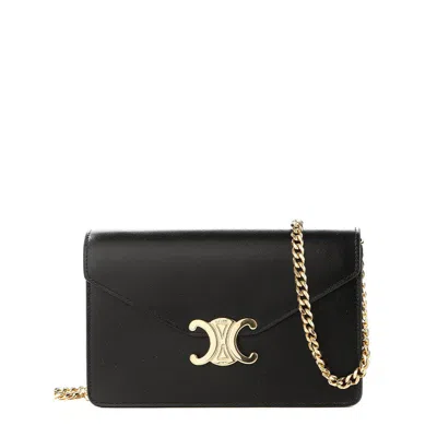 Celine Wallet On Chain Margo In Black