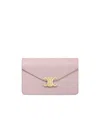 Celine Wallet On Chain Margo In Shiny Calfskin In Pink