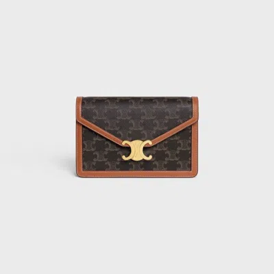 Celine Wallet On Chain Margo In Tan