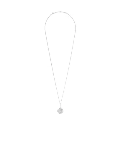 Celine Water Drill Daisy Necklace In White