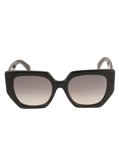 Celine Wayfarer 6 Side Sunglasses In Neutral