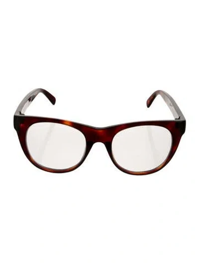 Pre-owned Celine Wayfarer Eyeglasses In Brown