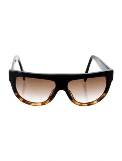 Pre-owned Celine Wayfarer Gradient Sunglasses In Black