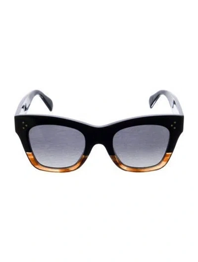 Pre-owned Celine Wayfarer Gradient Sunglasses In Black