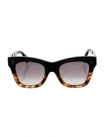 Pre-owned Celine Wayfarer Gradient Sunglasses In Black