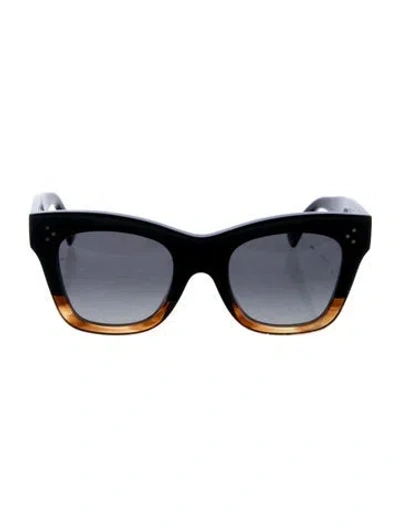 Pre-owned Celine Wayfarer Gradient Sunglasses In Black