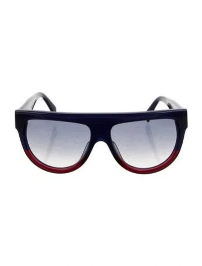 Pre-owned Celine Wayfarer Gradient Sunglasses In Blue