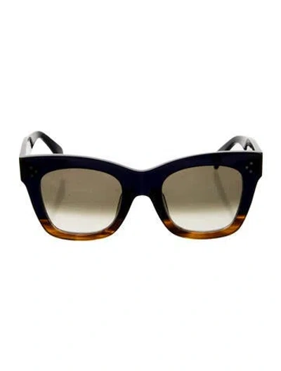 Pre-owned Celine Wayfarer Gradient Sunglasses In Blue