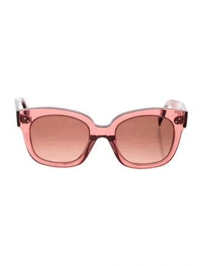 Pre-owned Celine Wayfarer Gradient Sunglasses In Clear/pink