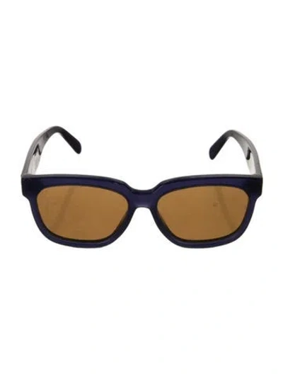 Pre-owned Celine Wayfarer Mirrored Sunglasses In Blue