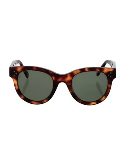 Pre-owned Celine Wayfarer Mirrored Sunglasses In Brown