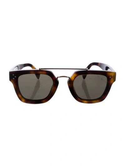Pre-owned Celine Wayfarer Mirrored Sunglasses In Brown