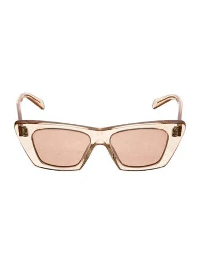 Pre-owned Celine Wayfarer Mirrored Sunglasses In Orange