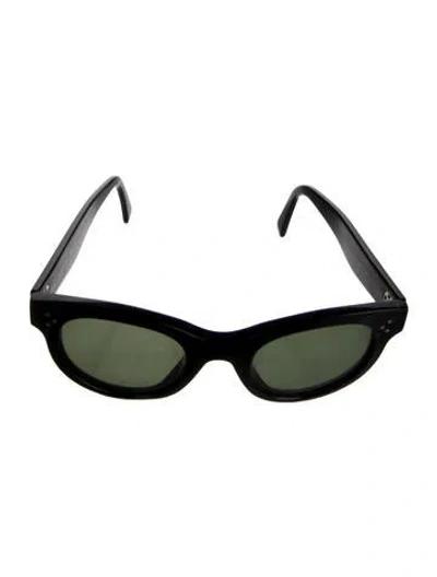 Pre-owned Celine Wayfarer Tinted Sunglasses In Black