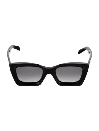 Pre-owned Celine Wayfarer Tinted Sunglasses In Black