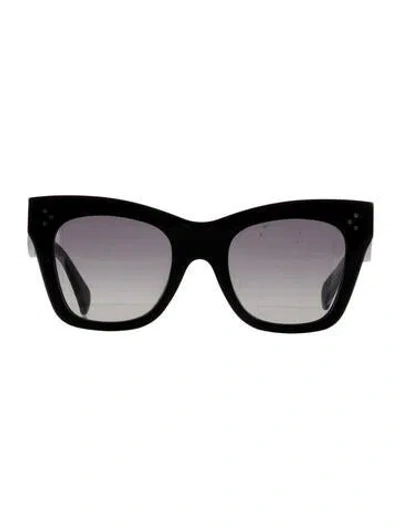 Pre-owned Celine Wayfarer Tinted Sunglasses In Black