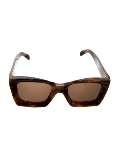 Pre-owned Celine Wayfarer Tinted Sunglasses In Brown