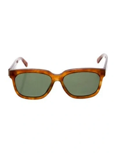 Pre-owned Celine Wayfarer Tinted Sunglasses In Brown
