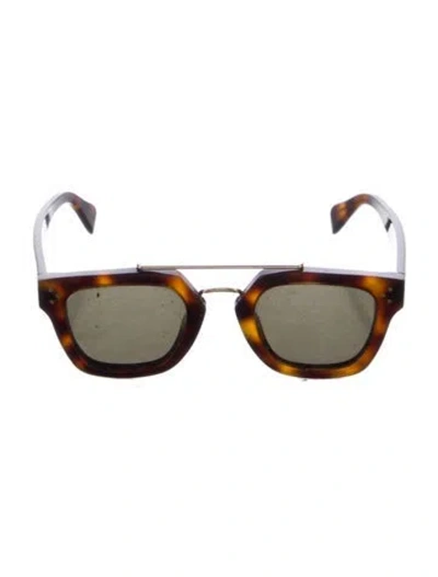 Pre-owned Celine Wayfarer Tinted Sunglasses In Brown