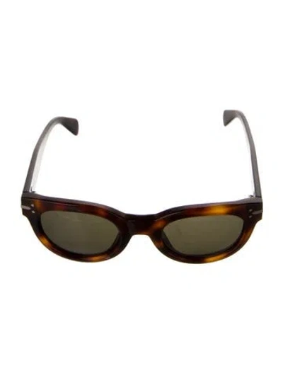 Pre-owned Celine Wayfarer Tinted Sunglasses In Brown