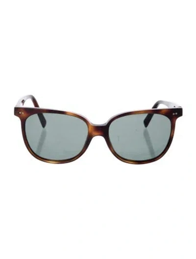 Pre-owned Celine Wayfarer Tinted Sunglasses In Brown