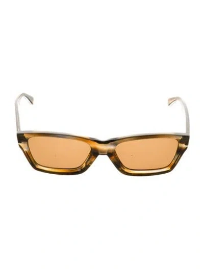 Pre-owned Celine Wayfarer Tinted Sunglasses In Brown