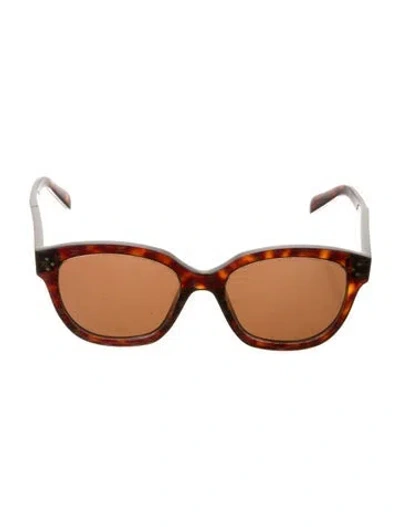 Pre-owned Celine Wayfarer Tinted Sunglasses In Brown