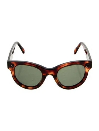 Pre-owned Celine Wayfarer Tinted Sunglasses In Brown