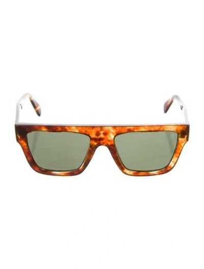 Pre-owned Celine Wayfarer Tinted Sunglasses In Brown