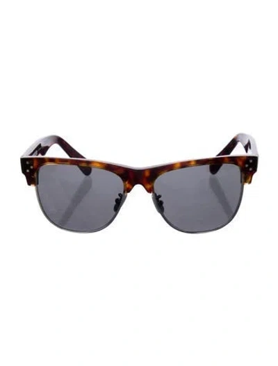 Pre-owned Celine Wayfarer Tinted Sunglasses In Brown