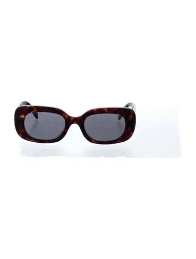 Pre-owned Celine Wayfarer Tinted Sunglasses In Brown